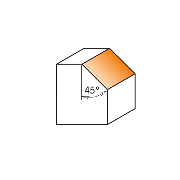 Fresa para Chanfrar 45º HW Ø25x41mm - marca CMT - Cód. 705.240.11